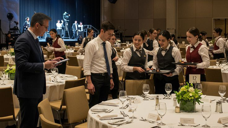 A professional rider on a horse